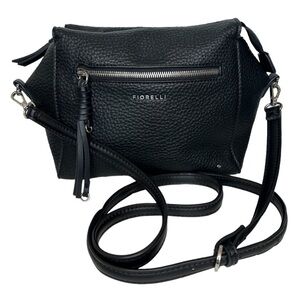 Fiorelli Black Pebbled Crossbody Purse